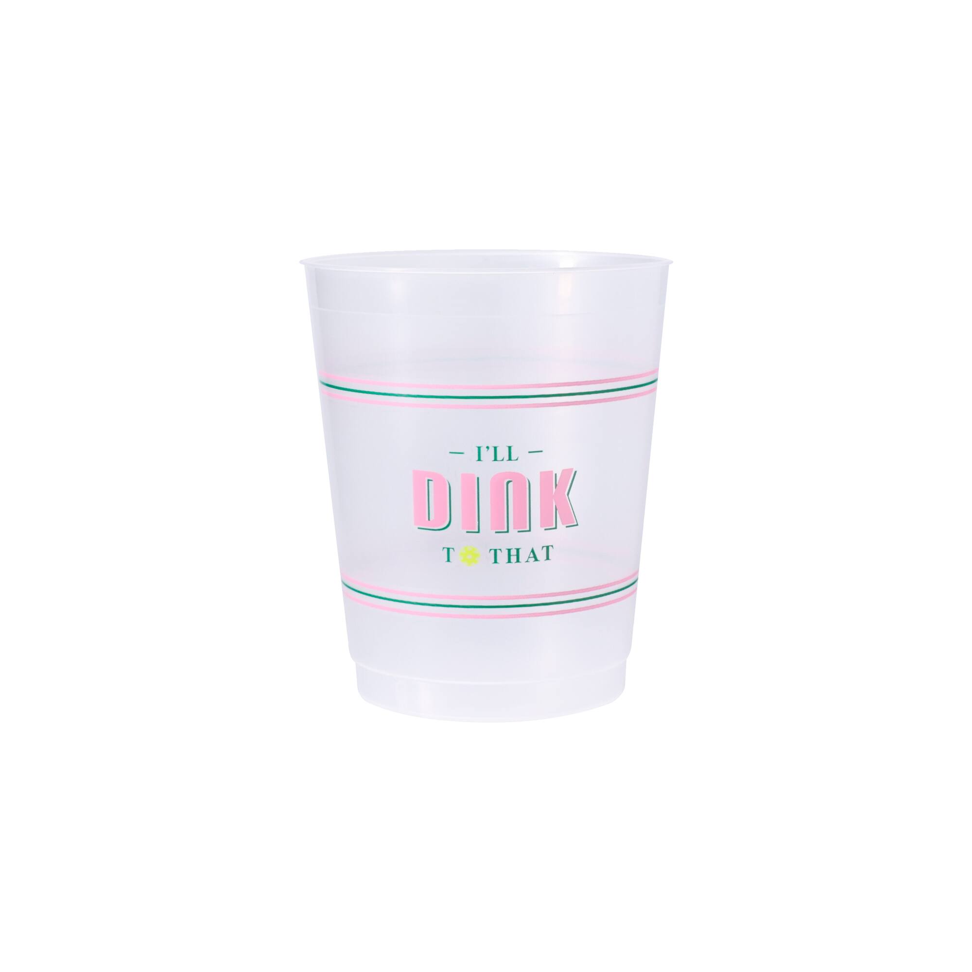 Cocktail Court 15oz. I'll Dink to That Frosted Plastic Cups, 10ct. by Celebrate It™